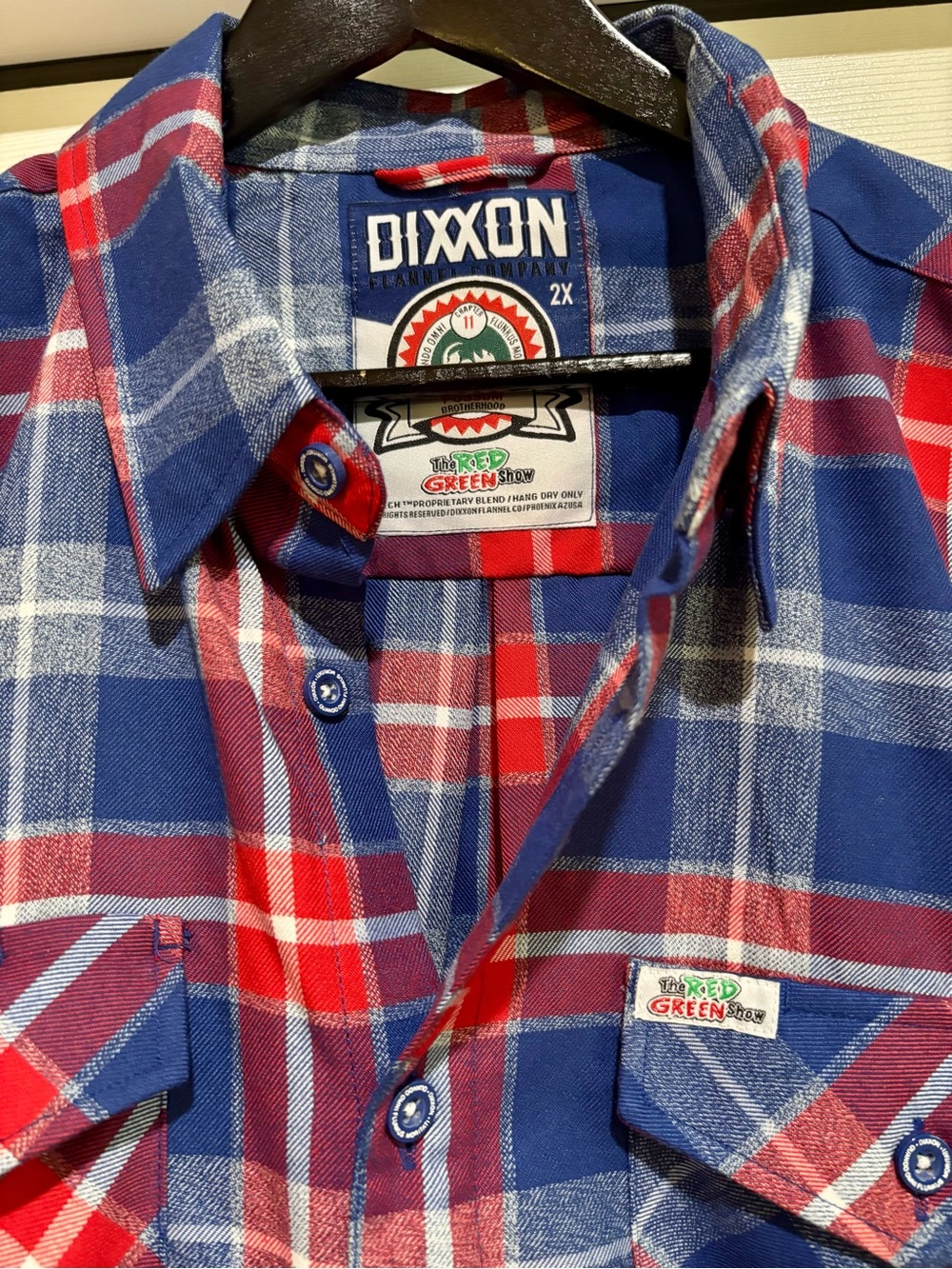 Dixxon Red Green Flannel 2.0 Size 2XL